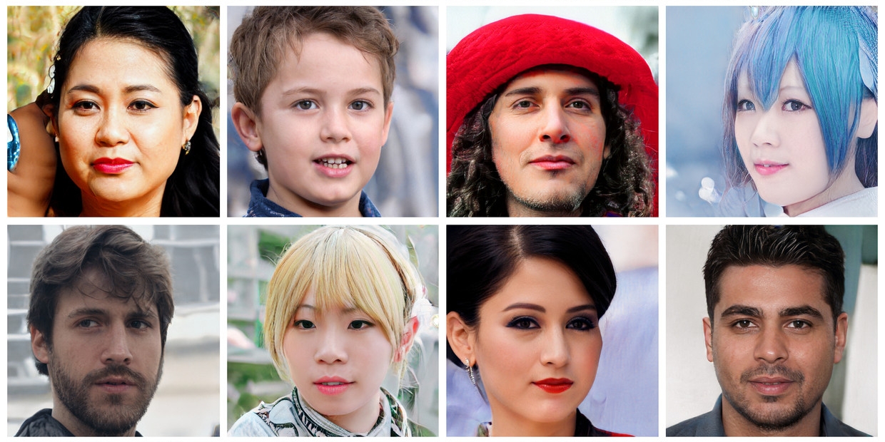 gezichten die niet bestaan